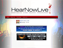 Tablet Screenshot of hearnowlive.com
